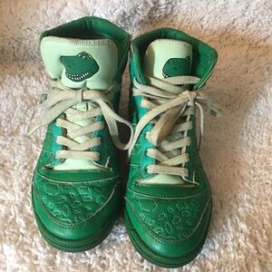 Adidas Toy Story REC Green Dinosaur High Top Sneakers: Size 5